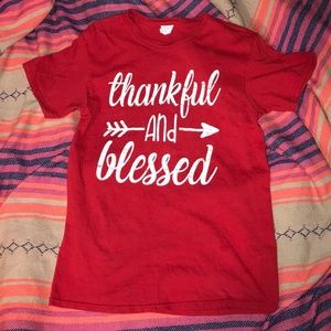 Thankful & blessed super cute top